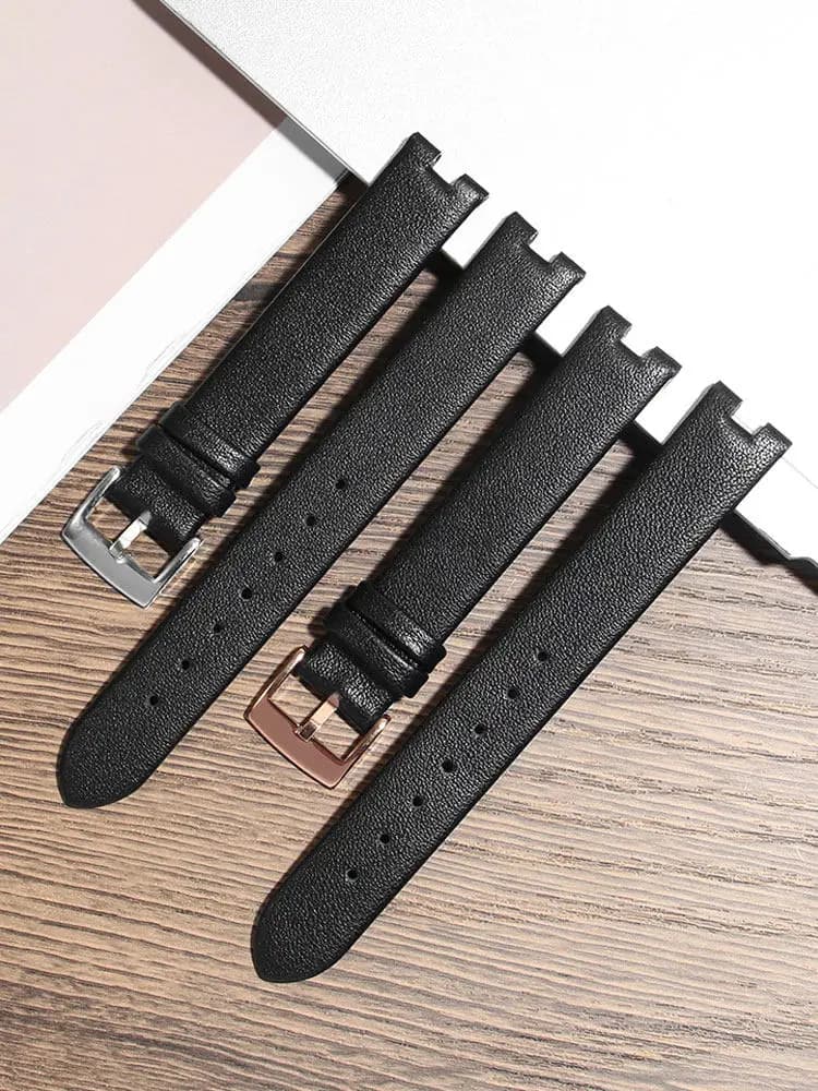 Suitable for Gucci YA141401 YA141505 Gucci Series Soft Leather Watch with Accessories 14 * 4mm Women