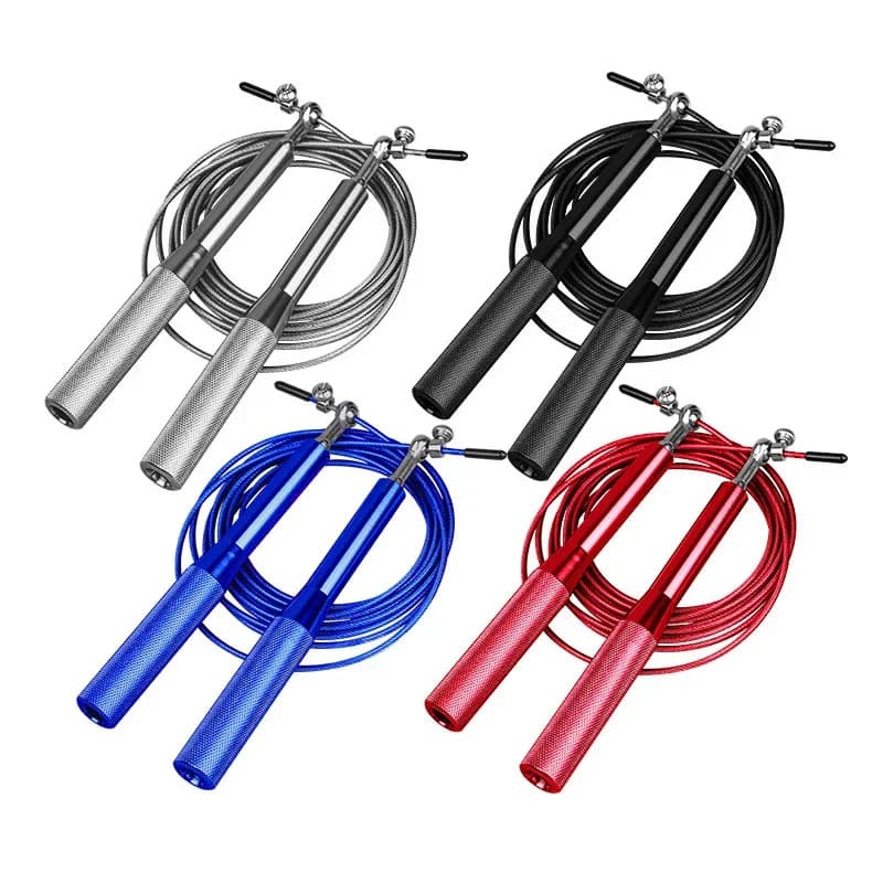 2026 Customized Logo Aluminum Alloy High-speed Skipping Rope Jump Rope Exercise Bearing Jumping Rope Sports Fitness Accessories
