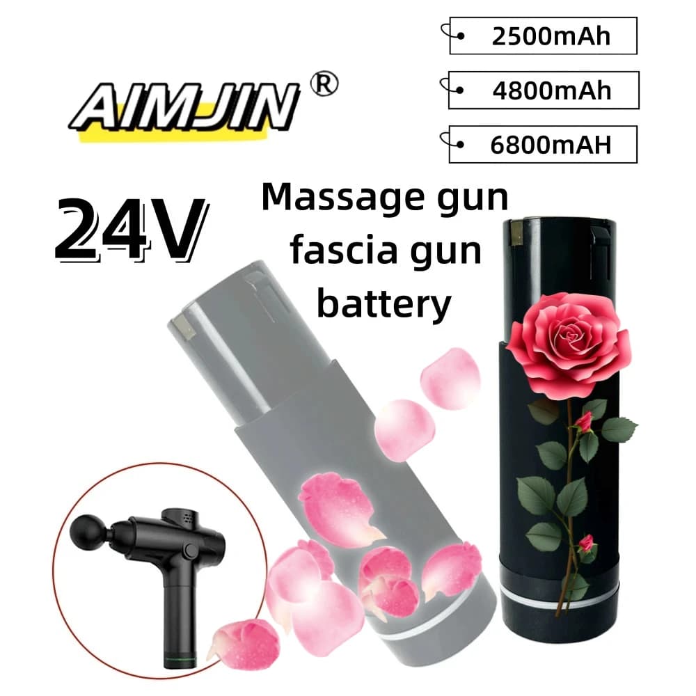 2025 new rechargeable 24V 2500/4500/6800mAh lithium-ion battery for replacement massage gun