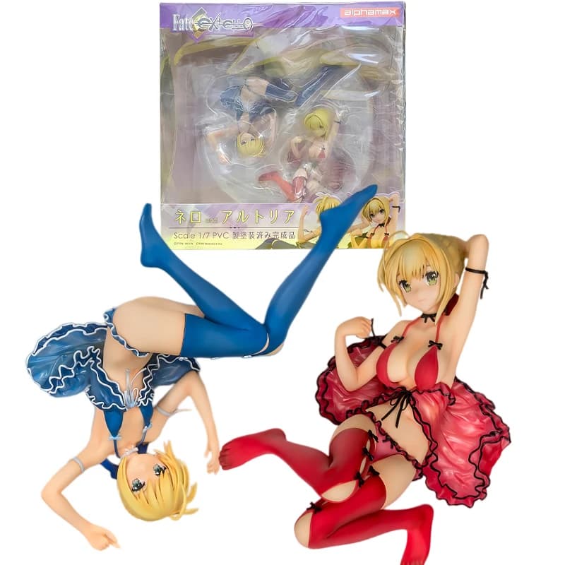 Alphamax Fate/EXTELLA Nero Claudius Anime Model Altria Pendragon Saber Pajama Ver 1/7 Scale Figure Set Original Box