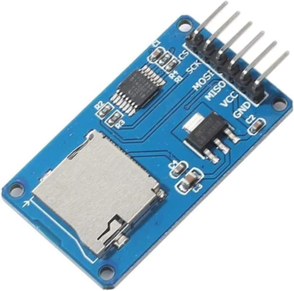 SPI Micro SD TF 6 pin card adapter module with level conversion chip - for Arduino UNO R3 and MEGA 2560