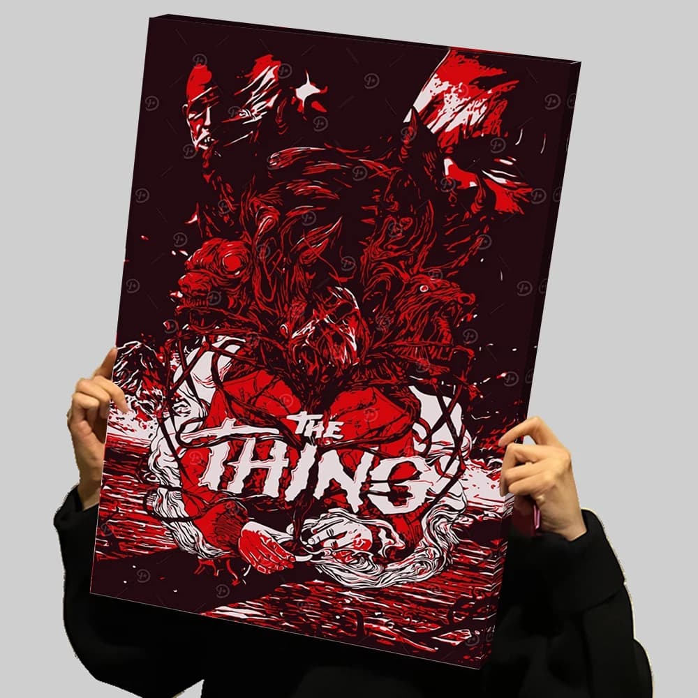 The Thing Halloween Horror Prints Poster Custom Canvas Painting Wall Art Decorative Picture Home and Decoration Living Room Arts