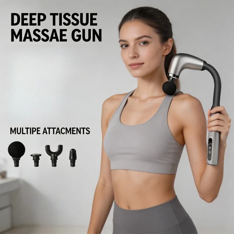 2026 New Smart Fascia Gun Electric Massager Massage Hammer Electric Fascia Gun Home Handheld Hammer Back Artifact Christmas Gift