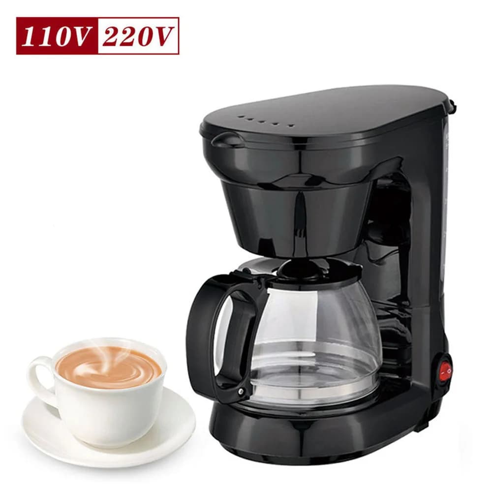 Caffettiera elettrica 750ML macchina da caffè con isolamento termico di grande capacità macchina automatica a goccia caffettiera per uso domestico