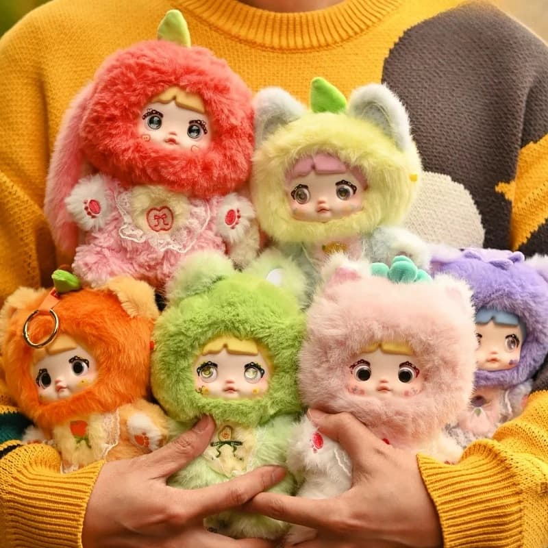 Nommi V3 Interessante serie di frutta Dream Eyes Scatola cieca Borsa per bambola di peluche Ciondolo Scatola misteriosa in vinile Action Figure Giocattolo per bambini Regalo