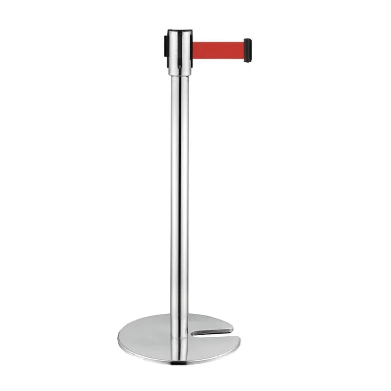 Stackable telescopic insulation belt, one meter line railing base, stainless steel mobile fence