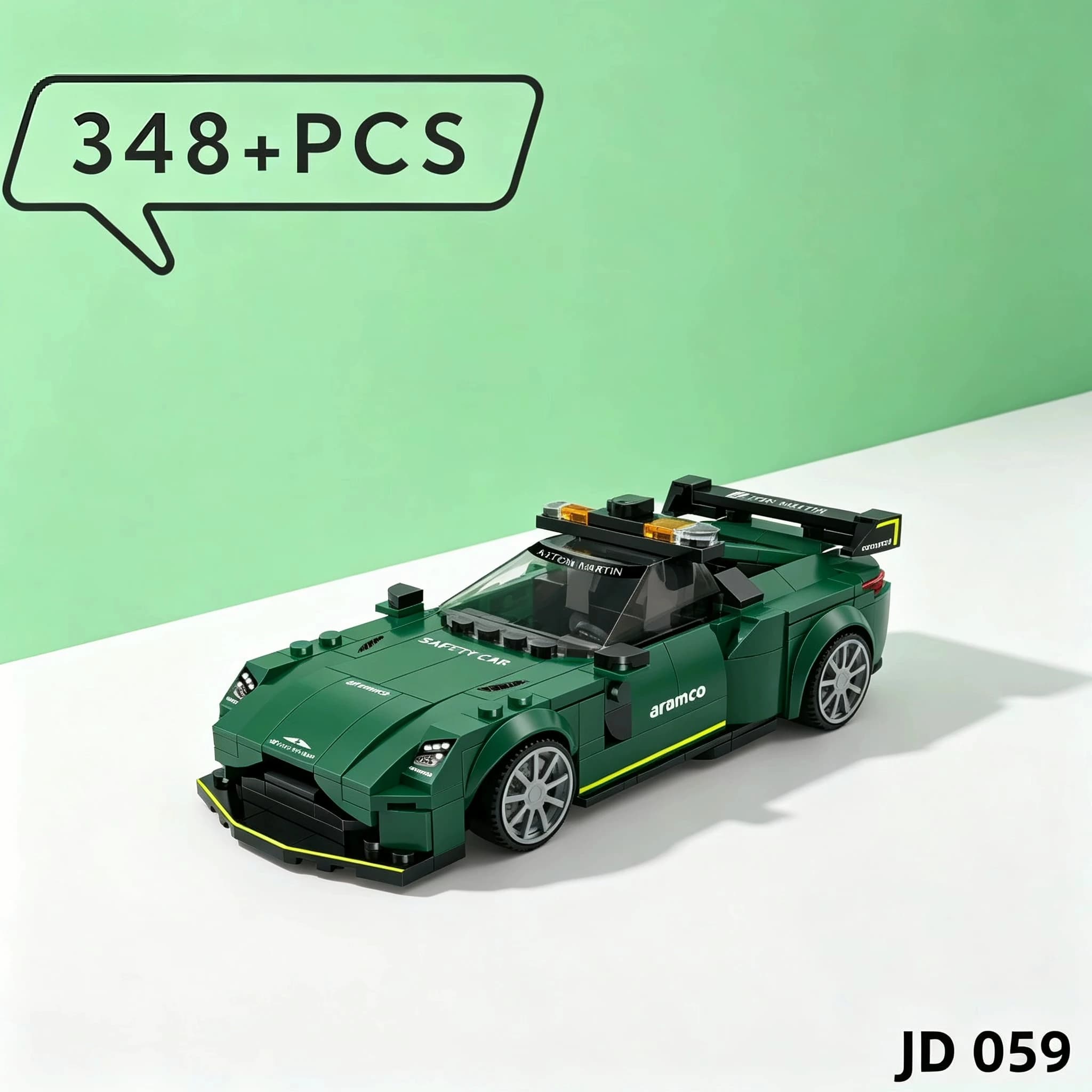 Famoso Modello di Supercar Sportiva da Campione, Blocchi da Costruzione Tecnici, Classico Veicolo MOC, Modellino in Mattoncini, Regalo