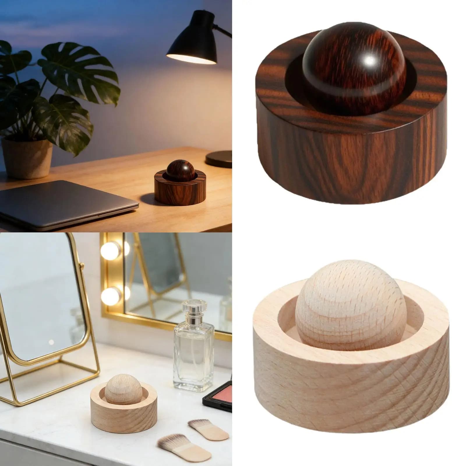 Diffusore di Oli Essenziali in Legno per Interni, Diffusore di Aromi per Auto, Casa, Ufficio, Corridoio, Armadio, Camera da Letto