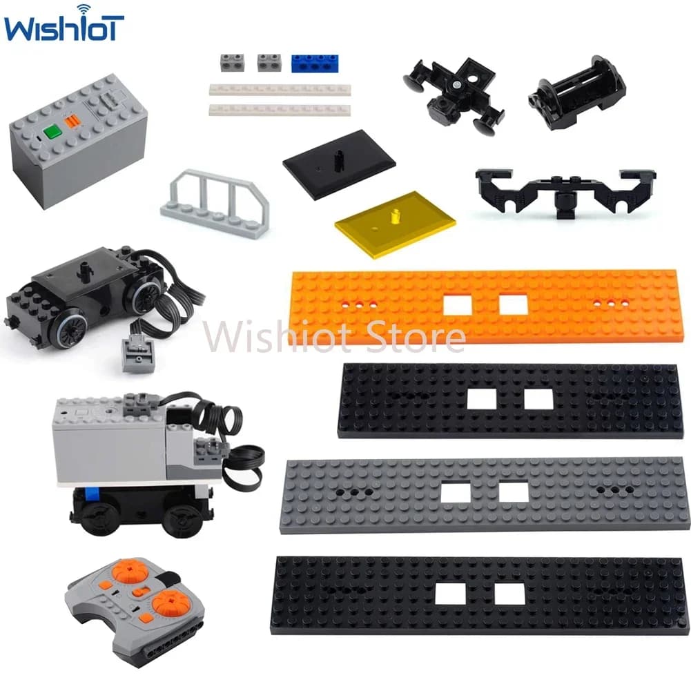 Parti tecniche Treno Motore 88002 MOC Pack Funzioni di alimentazione Scatola batteria Cingoli Piastra base superiore per Legoeds EV3 91994 74784 2871