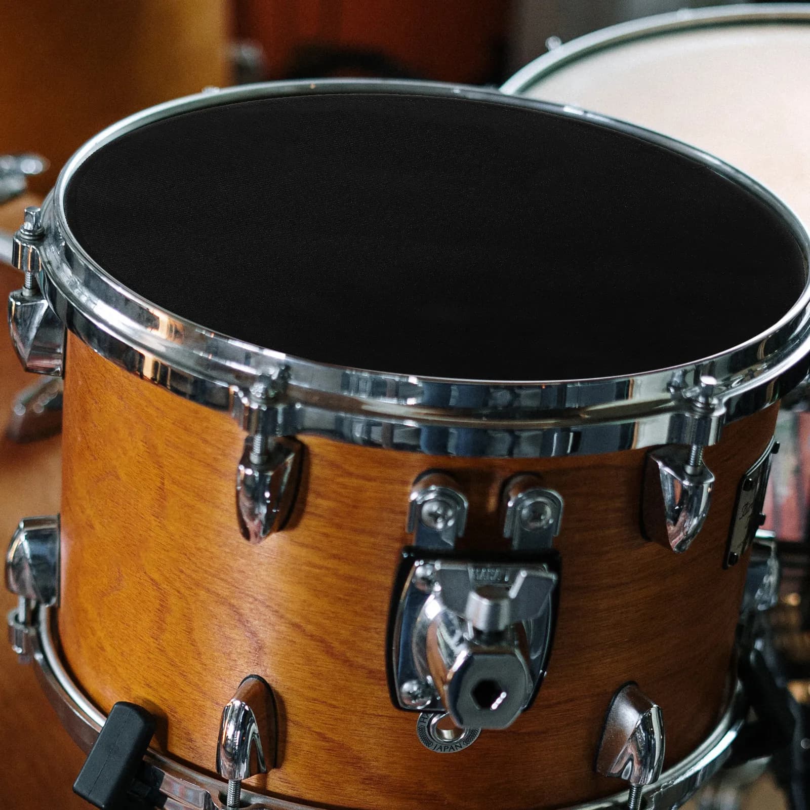 Drum Mute Pad for Snare Tenor Practice Quiet Drumming Rubber Cloth Dampener Mat with Strong Durability Easy Install Drum