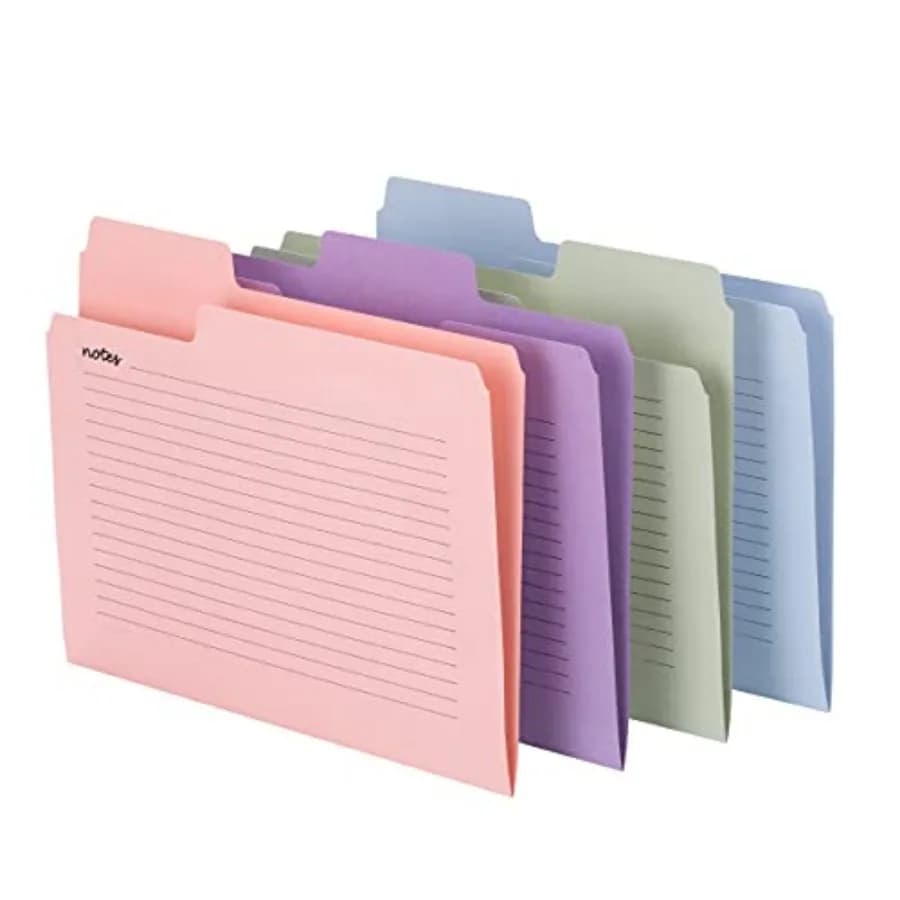 SuperTab Oversized Tab File Folders, 1/3-Cut Oversized Tabs, Letter Size, Assorted Colors, per Pack 11651