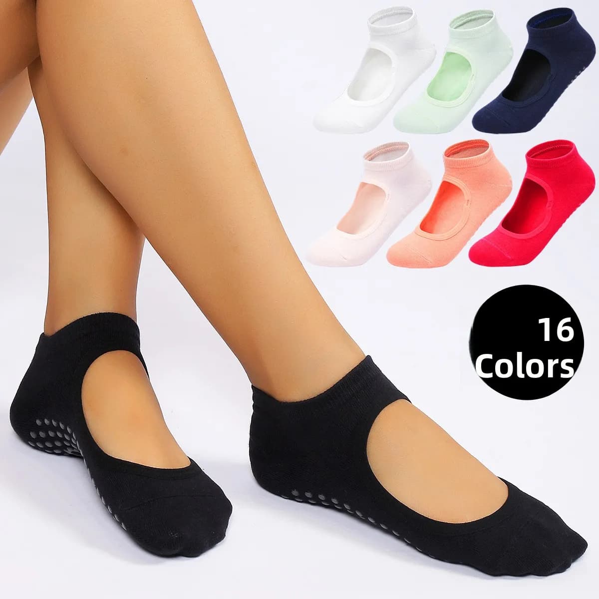 Women's Anti-slip Socks, 16 Colors, Subtles, Without Tallone, for Internal Use, Regular Thickness, Comfortable for Home