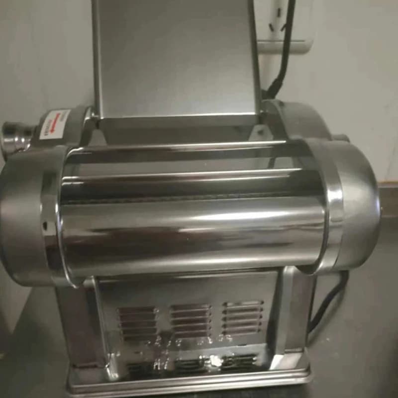 220V Electric Dough Roller Stainless Steel Dough Sheeter Noodle Pasta Dumpling Maker Machine Roller