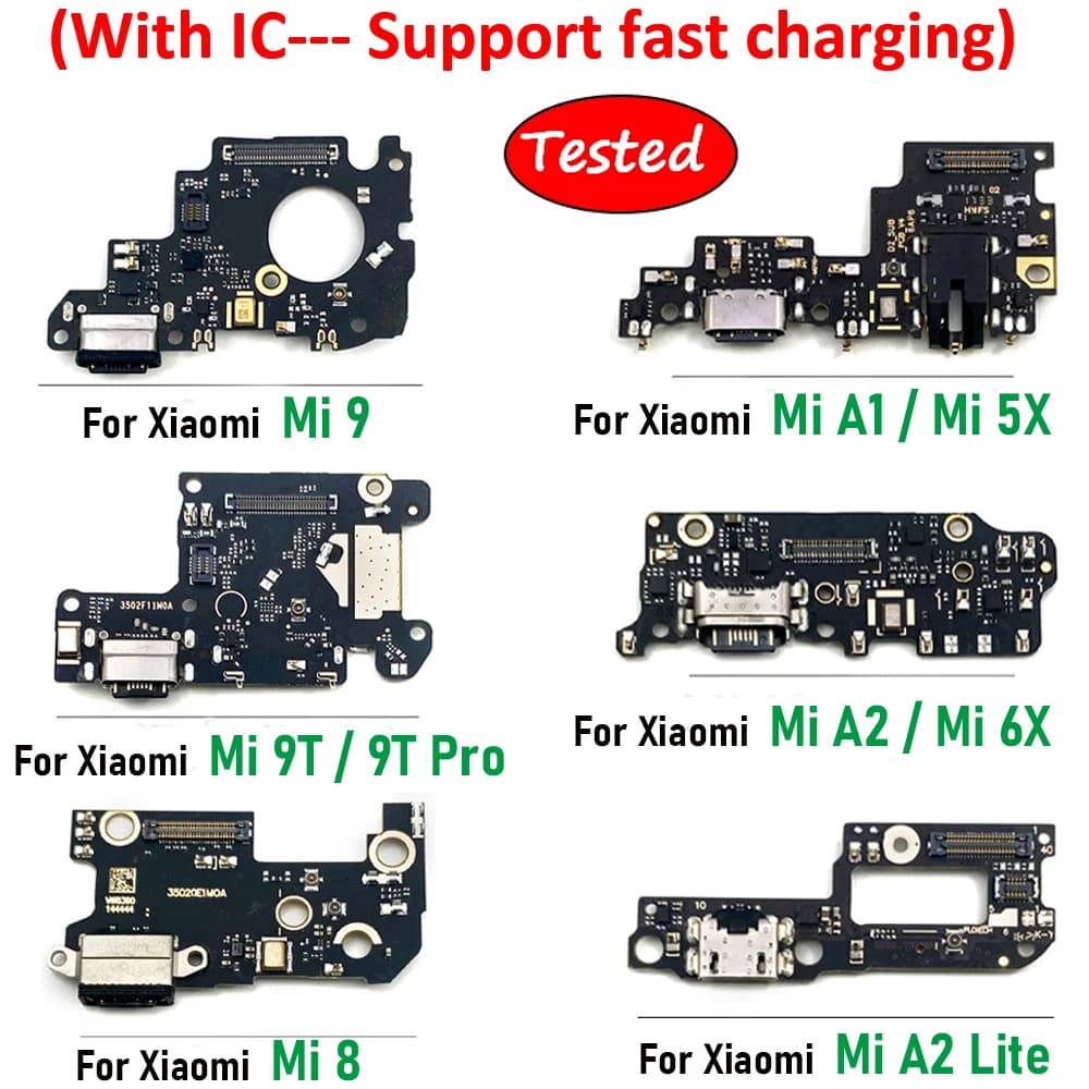 Connettore USB per Ricarica Rapida, Porta Dock, Presa, Jack, Scheda Flex per Xiaomi Mi A3 8 9 9T Pro A1 5X A2 6X Lite
