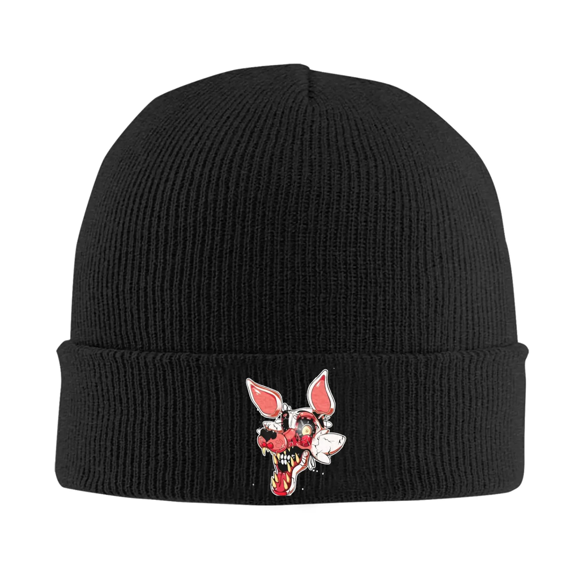 Men Women Knit Cuff Beanie The Mangle FNAF Accessories Winter Skullies Knitted Caps Bonnet Knit Hat