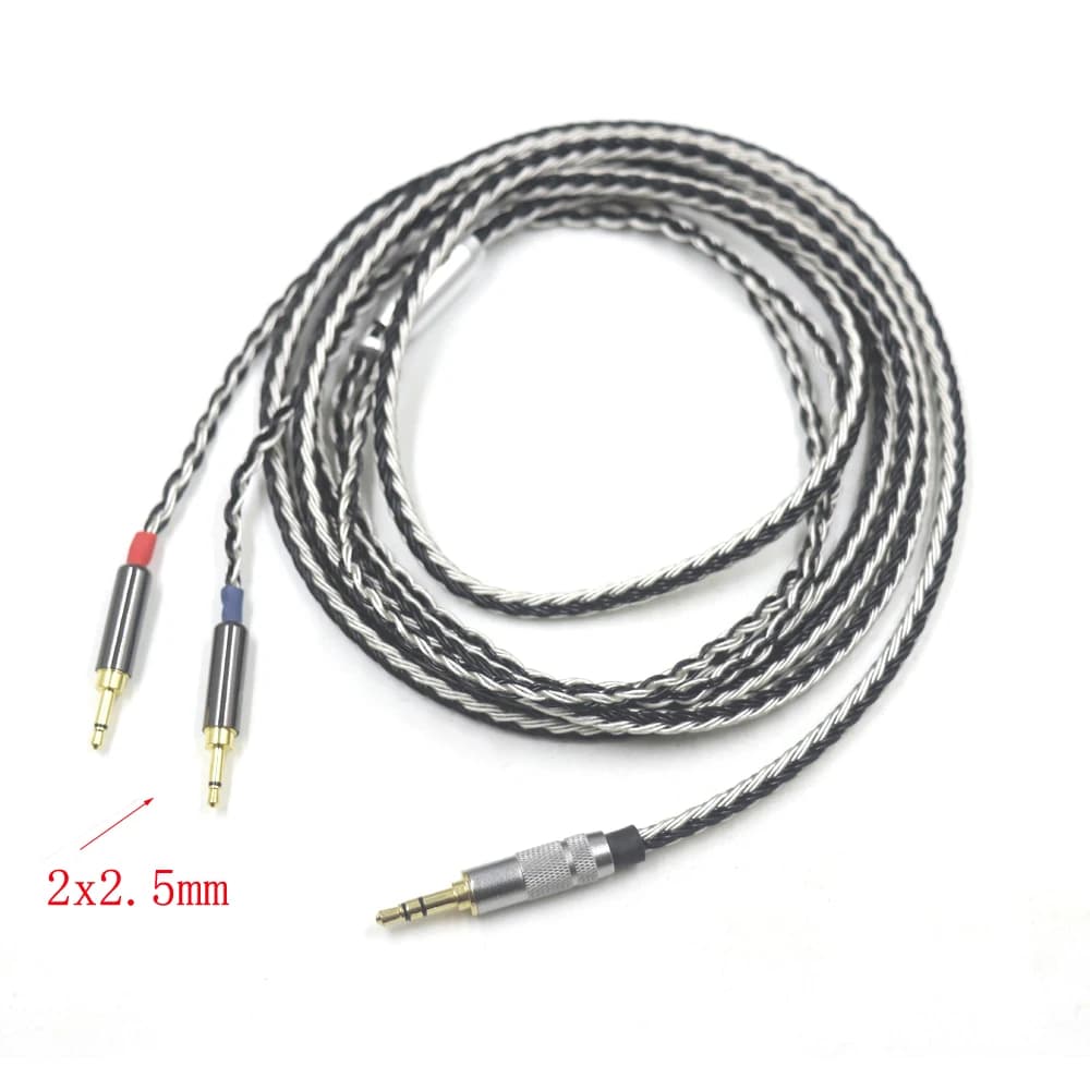 Cavo per cuffie placcato argento a 16 core 2x spina da 2,5 mm per Sonus Faber PRYMA Sivga Oriole SV021 1MORE H1707 Monolith M1060C
