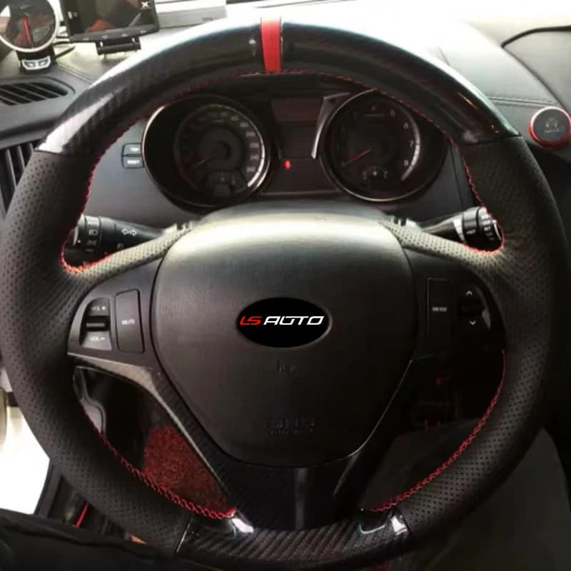 LS AUTO microfiber leather hand sewn cover for Hyundai Genesis Coupe 2010-2016 Year