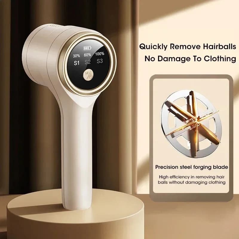 Rechargeable Portable Electric Lint Remover Fabric Fluff HairBall Shaver for Clothing