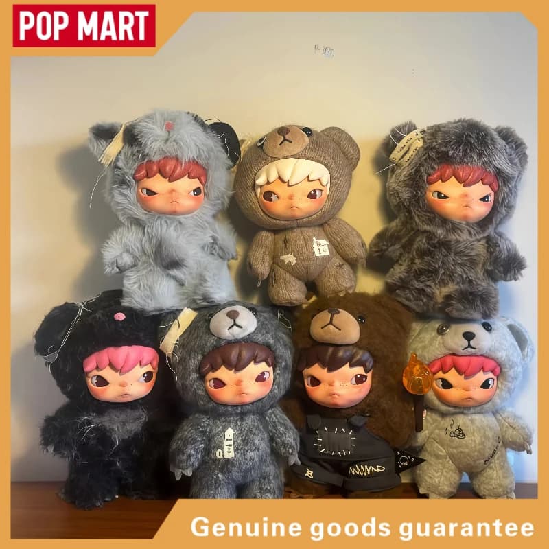 POP MART Hirono Road Log Peluche Portachiavi Blind Box Ciondolo da Collezione Regalo Creativo per Appassionati di Anime e Cultura Pop
