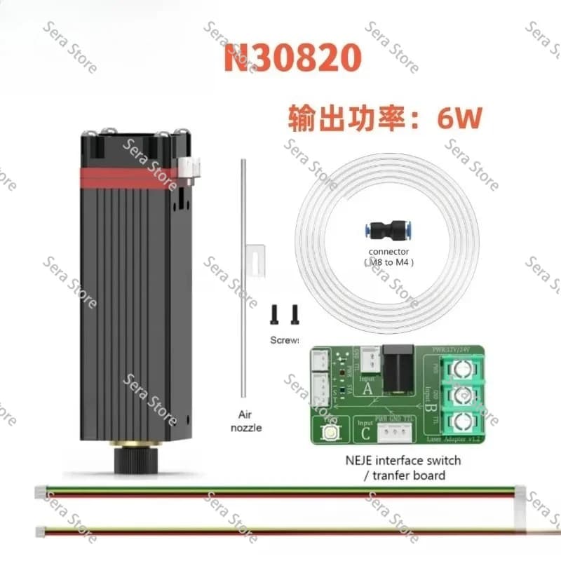 for 50nm6w Zoom High Power Spot 0.04mm Engraving Stainless Steel Cutting Wood Board