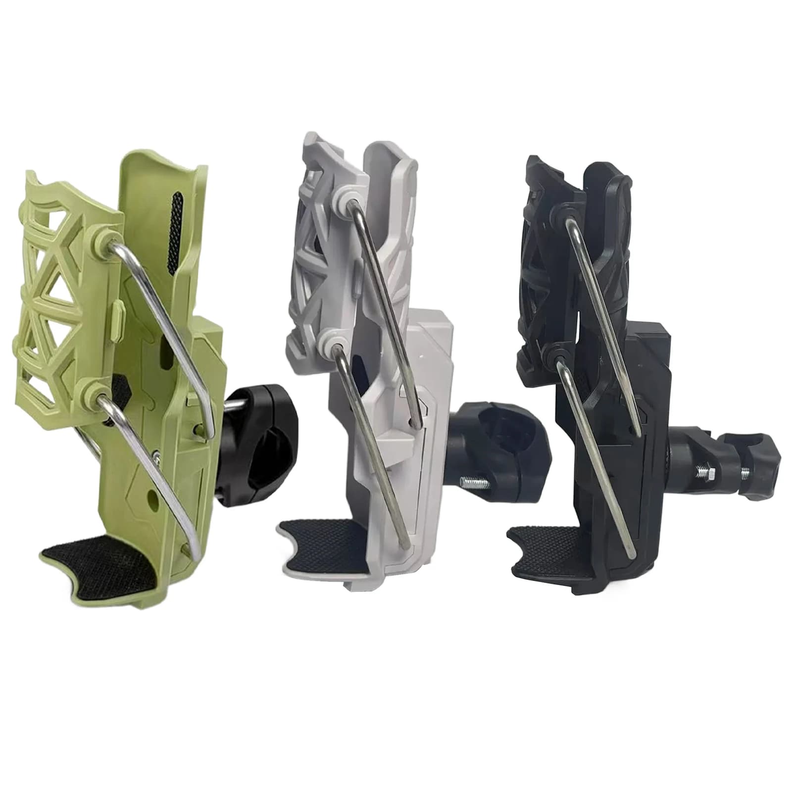 Bike Bottle Holder Adjustable Automatic Clamp 360 Degree Rotating Water Bottle Holder for Bicycles Road Bikes Cycling
