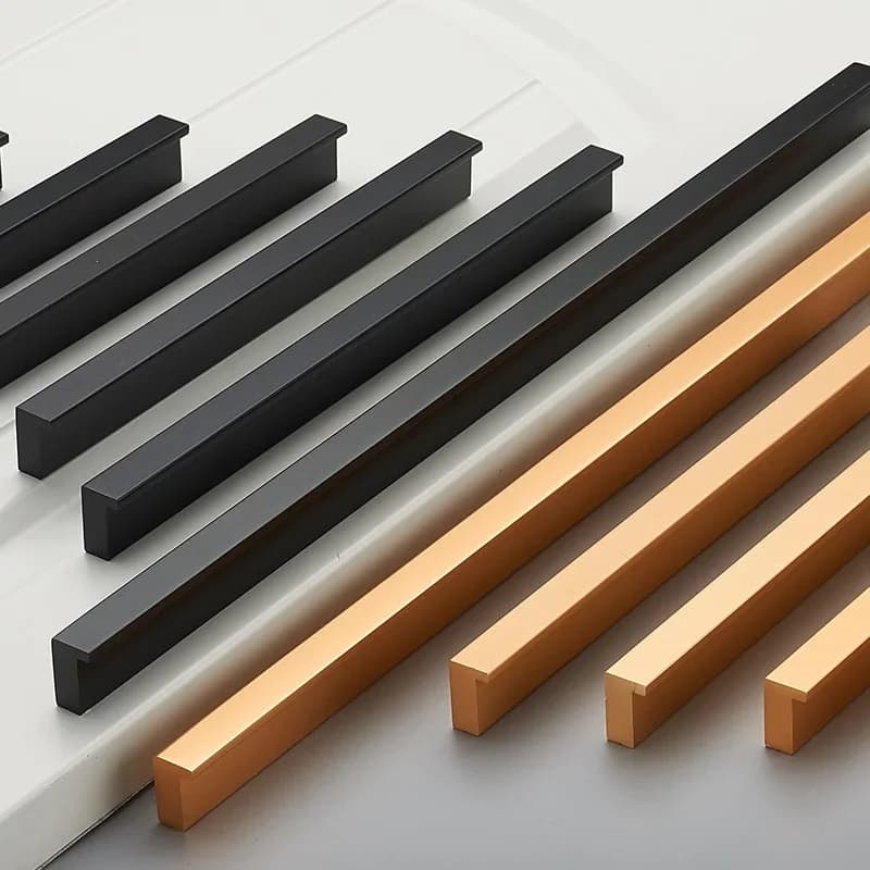 Nero dorato armadio moderno cucina Hardware armadio armadio Pull T Bar maniglia in lega di alluminio cassetto cassetto maniglia scatola