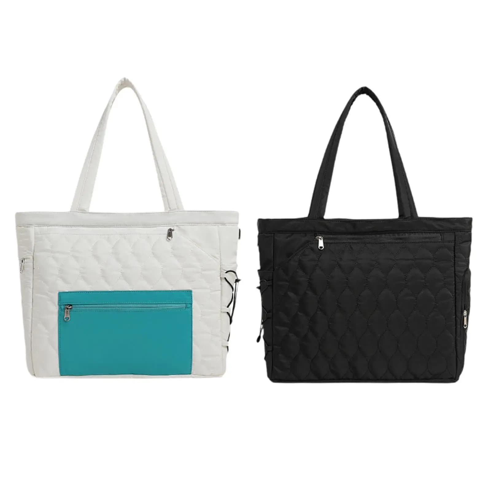 Borsa da tennis con scomparto per scarpe, multifunzionale, portatile, con cerniera, borsa a tracolla per badminton, per racchette e vestiti da esterno