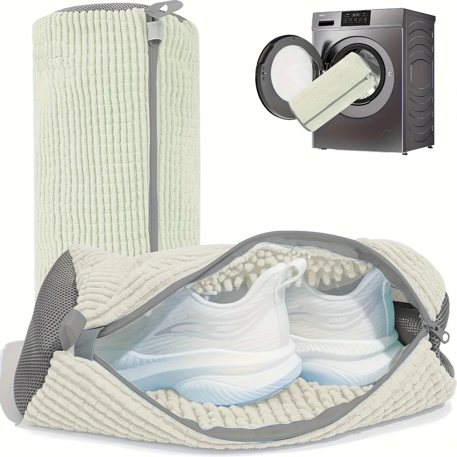 360 ° Washer bag for deep cleaning shoes: reusable bags for laundry and drying machine for sneakers, tennis shoes, suitable for most types