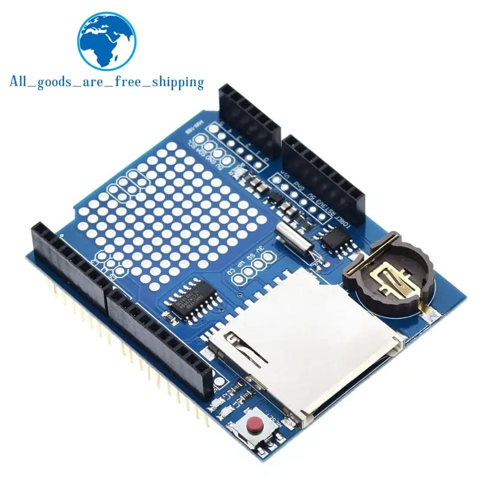 Modulo Registratore Dati TZT Shield V1.0 per Arduino UNO con Scheda SD
