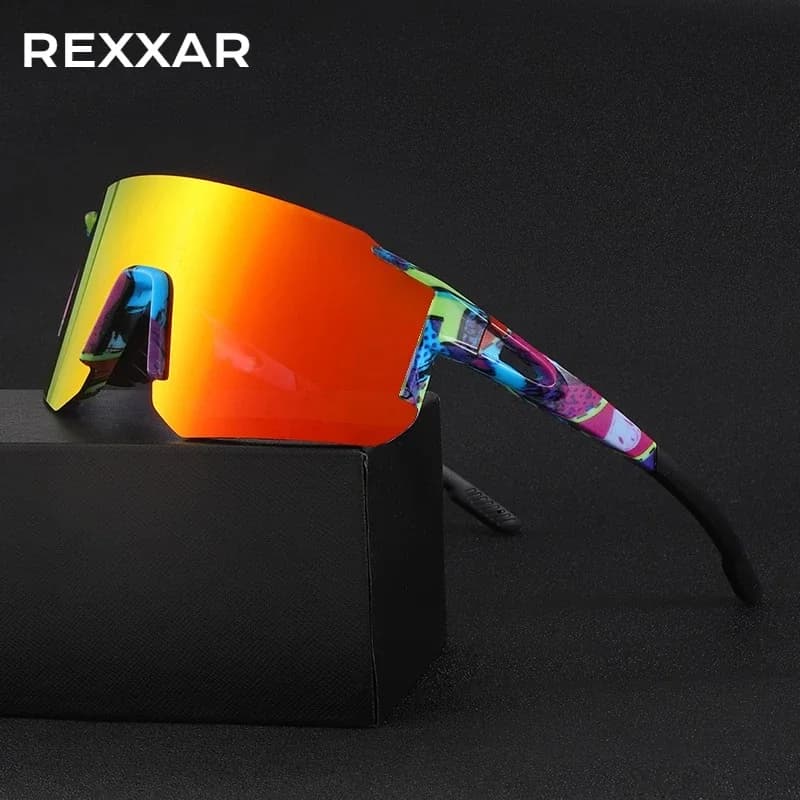 REXXAR New Cycling Glasses, Bicycle Sunglasses, UV400 Protection, Sports Glasses for MTB, Sunglasses for Men and Women, for Cycling and Hiking