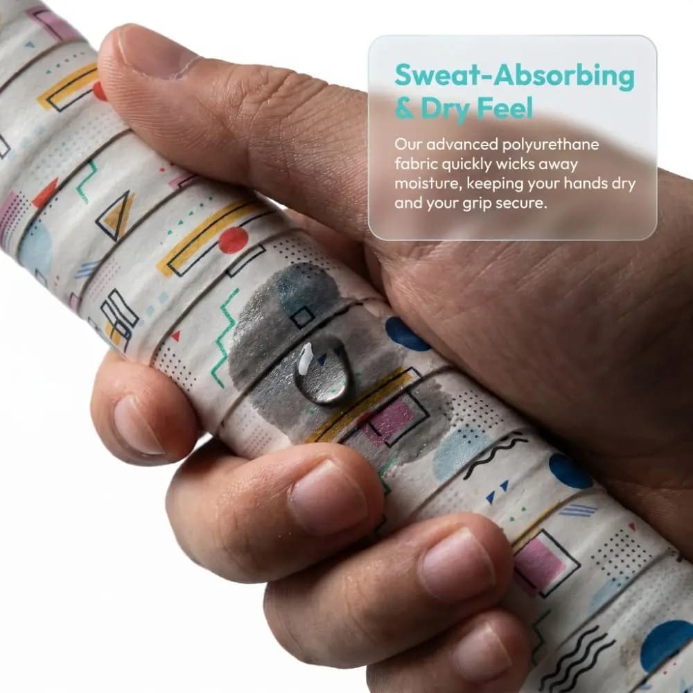 3D Printed Surface Tennis Badminton Grip Tape Soft Touch Anti-slip Badminton Racket Grips Wrap Quick-dry Sweat Absorbent