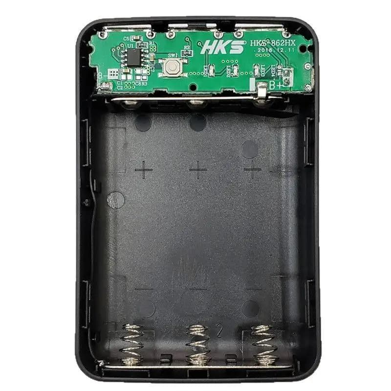 New 3*18650 Battery Power Bank Case With 3 USB Ports Free Welding DIY Battery Holder Storage Box For Emergency Phone Charging