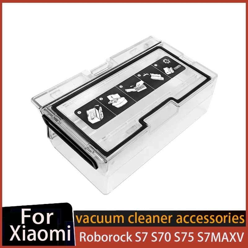 Replacement Dust box for Xiaomi Roborock S7 S70 S75 S7Maxv Robot Vacuum Cleaner Spare Part Dustbin Accessories