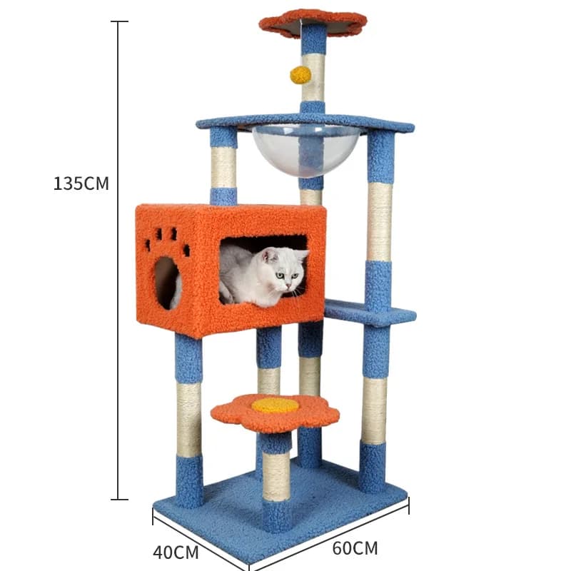 Prodotti per animali domestici Struttura per arrampicata per gatti Lettiera Tiragraffi per gatti Albero Prodotti per gatti Giocattolo per animali Capsula spaziale