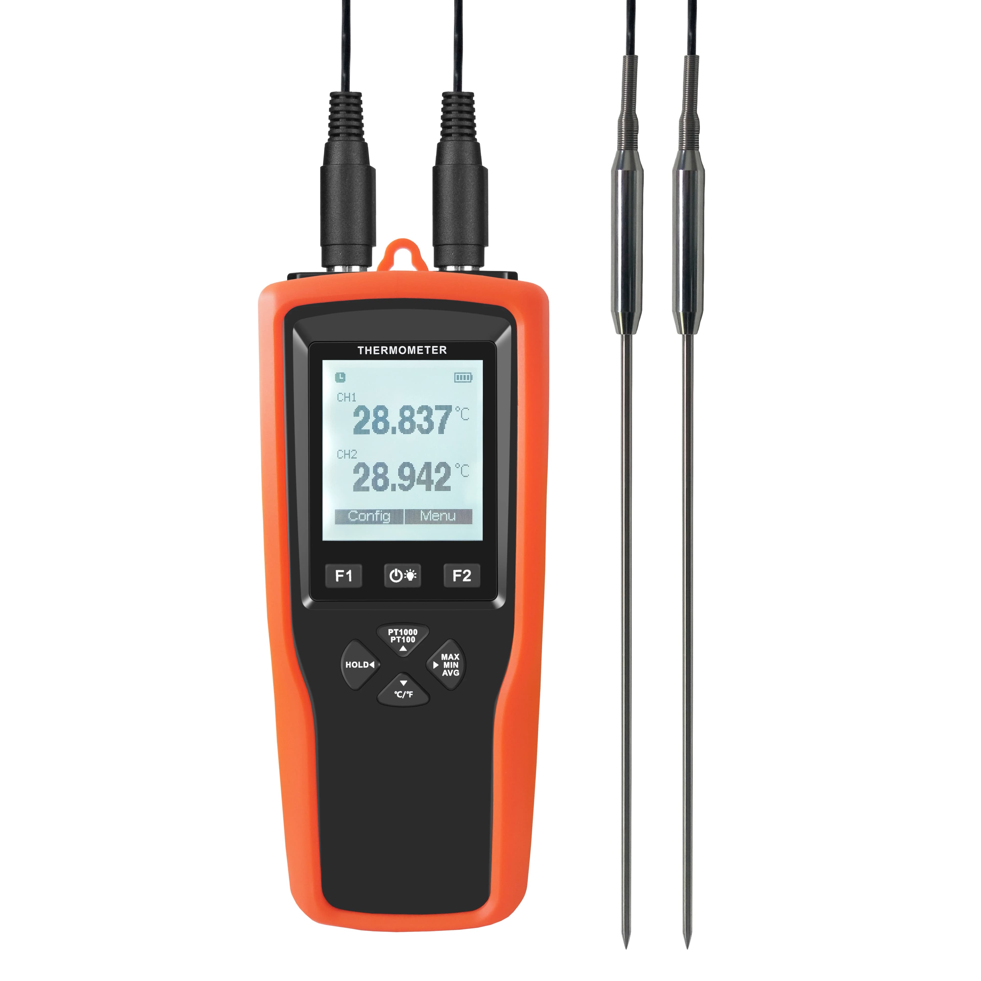 YOWEXA YET-720L Registratore dati per termometri ad alta precisione a due canali per l'industria, 0,001 ° C(-99,99~99,99 ° C); 0,01 ° C (altri)