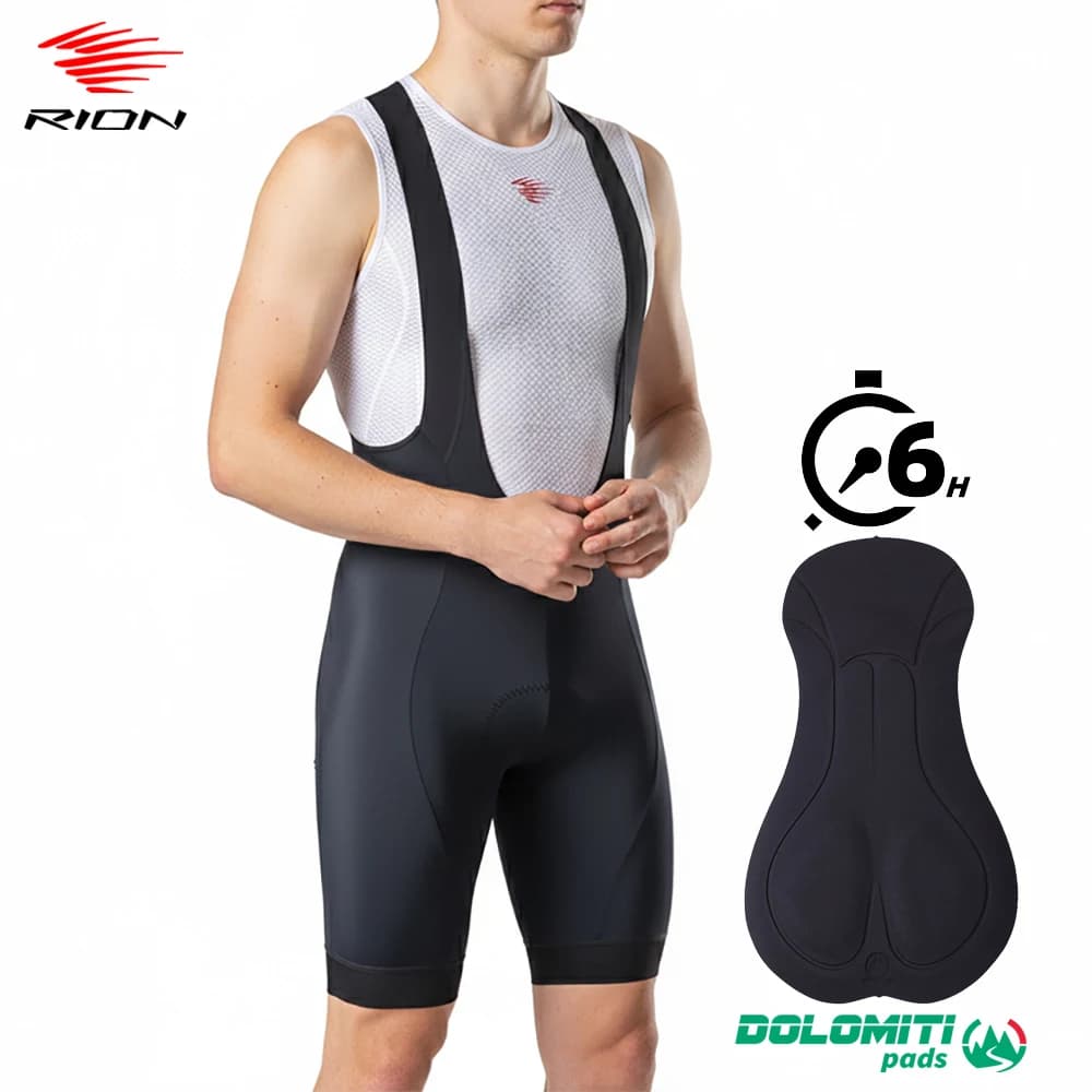 Collezione AliExpress Pantaloncini con bretelle da ciclismo da uomo abbigliamento da esterno ciclismo 6 ore collant con bretelle imbottite abbigliamento da bicicletta