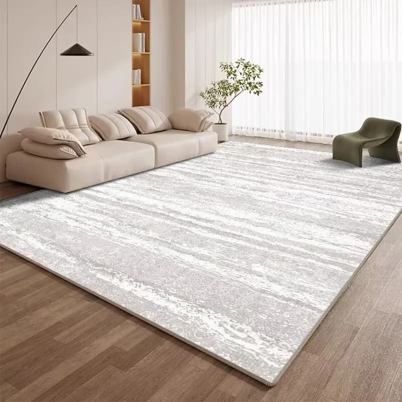 Modern Minimalist Washable Living Room Carpet Large Area Antiskid Fluffy Floor Mats Decoration Bedroom Bedside Foldable Soft Rug