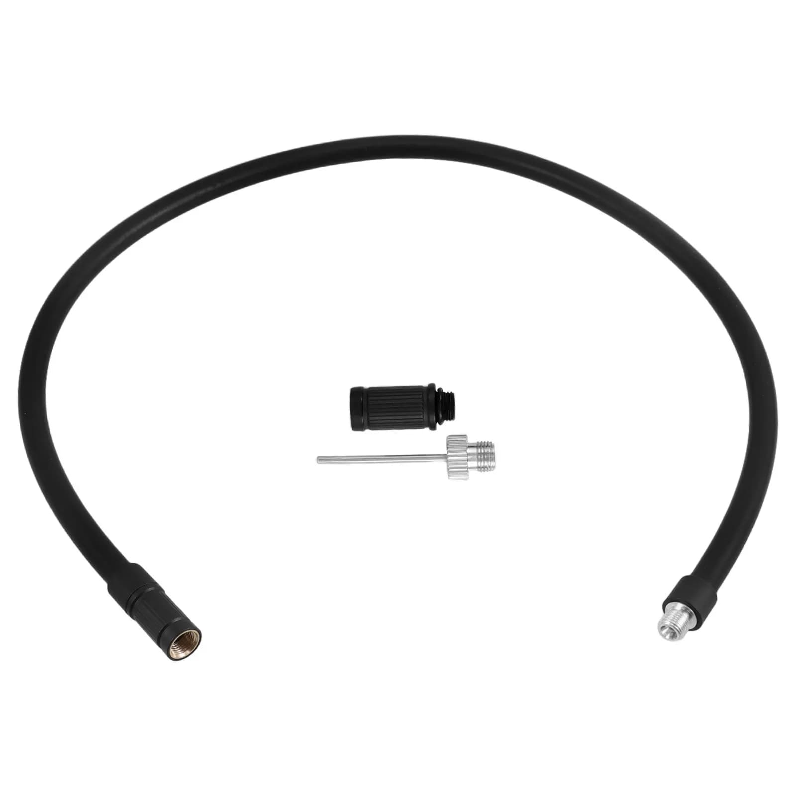 Set di Tubi Portatili per Gonfiaggio Pneumatici con Adattatore per Valvola Francese, per Auto, Biciclette e Moto, Tubo di Prolunga per Gonfiaggio Rapido