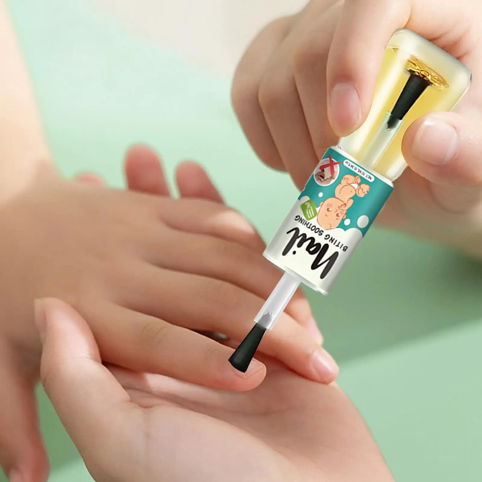 10ml Acqua per unghie amara Bambini Smalto per unghie anti-morso Estratti vegetali naturali liquidi Strumento per la cura delle unghie per i neonati Smettere di mordere le unghie