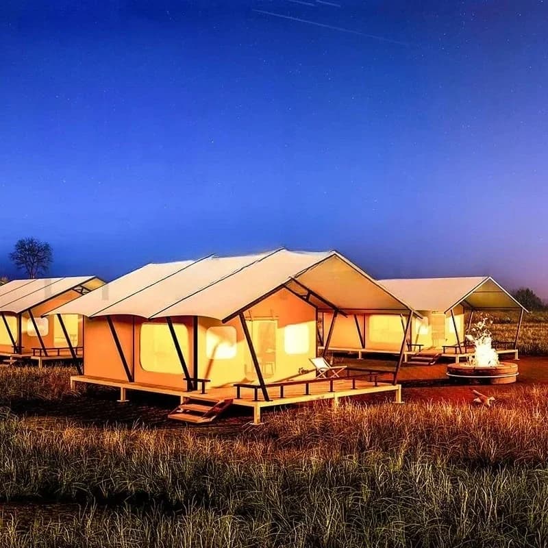 Tenda da esterno Desert Lodge Tenda di lusso personalizzata di livello 4 Necessita per le vacanze di lusso Alloggio di lusso Safari Camping