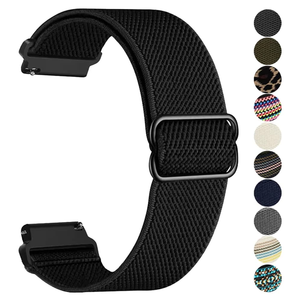 Cinghie elastiche in nylon da 22 mm per Fossil Gen 6 44mm Gen6 Gen 5 5e/Gen5 LTE 45mm Fascia intrecciata Uomo Donna Sostituisci braccialetti Accessori