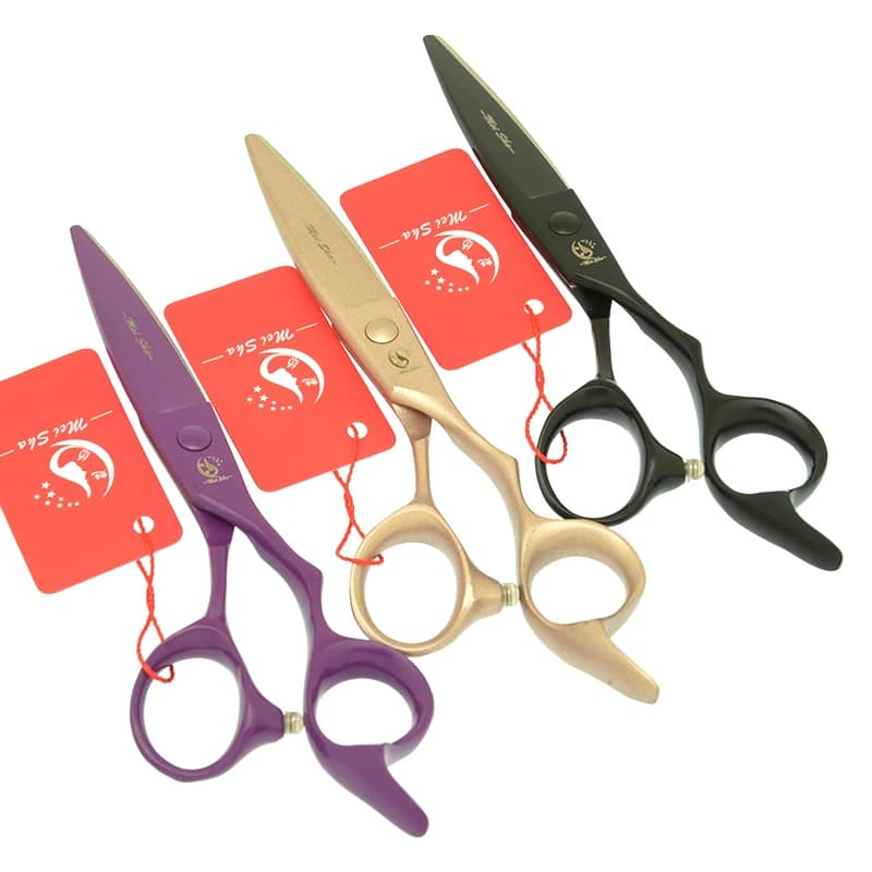Meisha Forbici da taglio professionali per capelli da 6 pollici Cesoie da barbiere in acciaio giapponese Foglie di salice Lama Strumenti per lo styling per parrucchieri A0154A