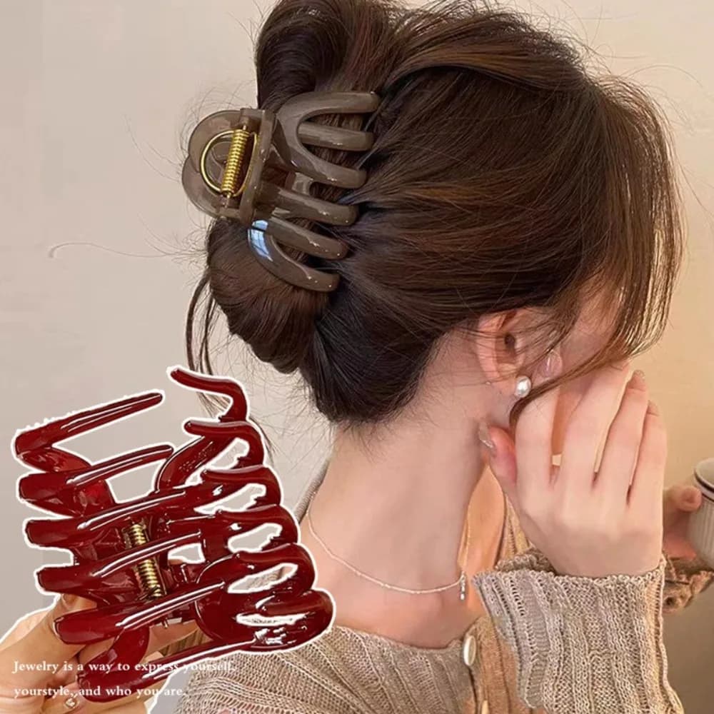 Fashion Design Zucca Artiglio per capelli Clip posteriore Capelli lunghi Ornamento per capelli dolci Accessori per capelli Forcina per regalo da donna
