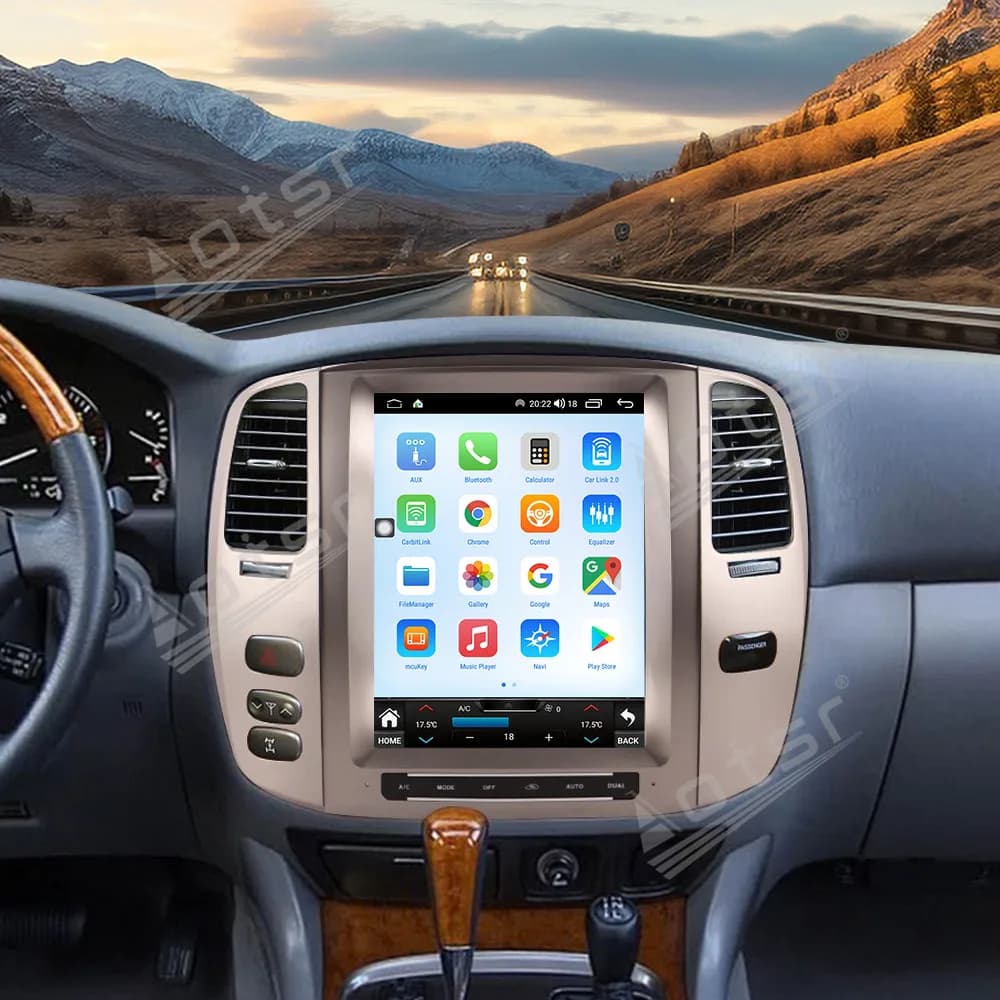 Android 14 CarPlay 12.1" Car Radio For Lexus LX470 2004 2005 Touch Screen Multimedia Video Player GPS Navigation Car Accessories