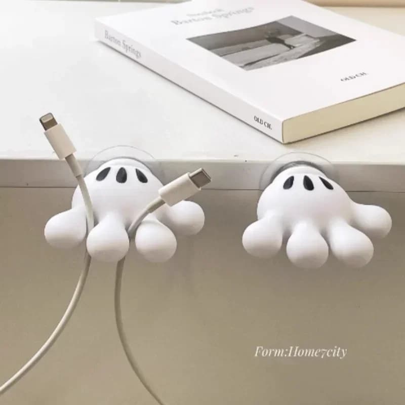 Portaspazzolino a Forma di Nuvola Fantasma, Organizzatore da Bagno con Ventosa a Parete, Decorazione Kawaii