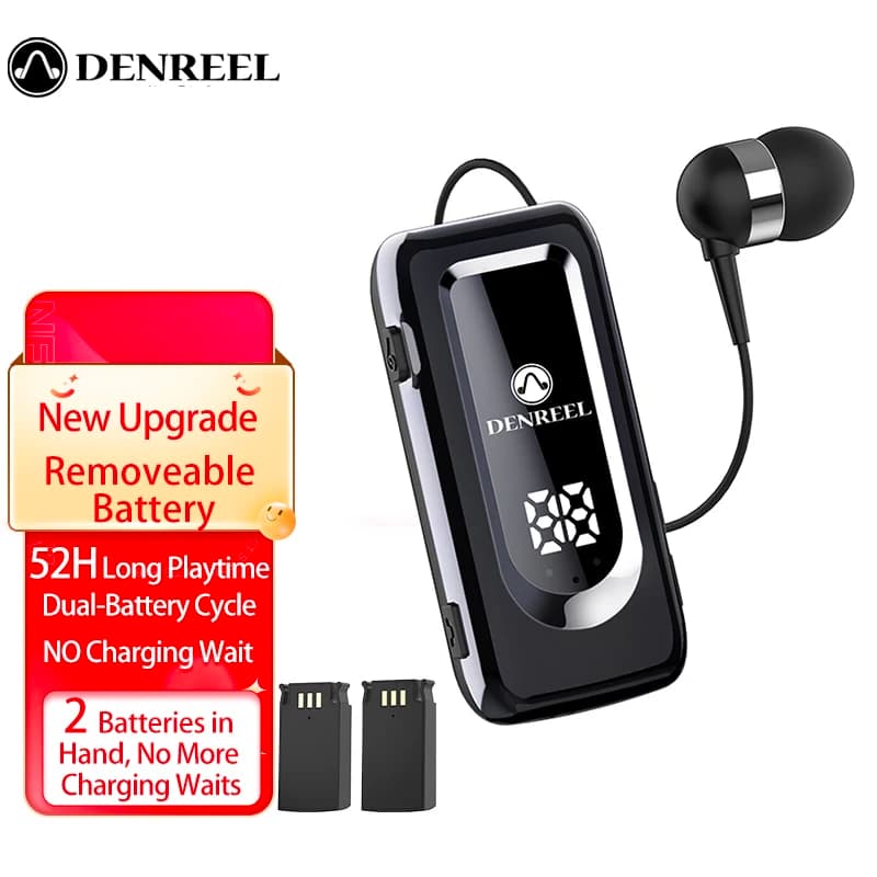 Auricolari Bluetooth 5.4 D70Pro Business, 36 ore di chiamata/musica, auricolari wireless con riduzione del rumore a doppia batteria K55 F920 K65K8 8