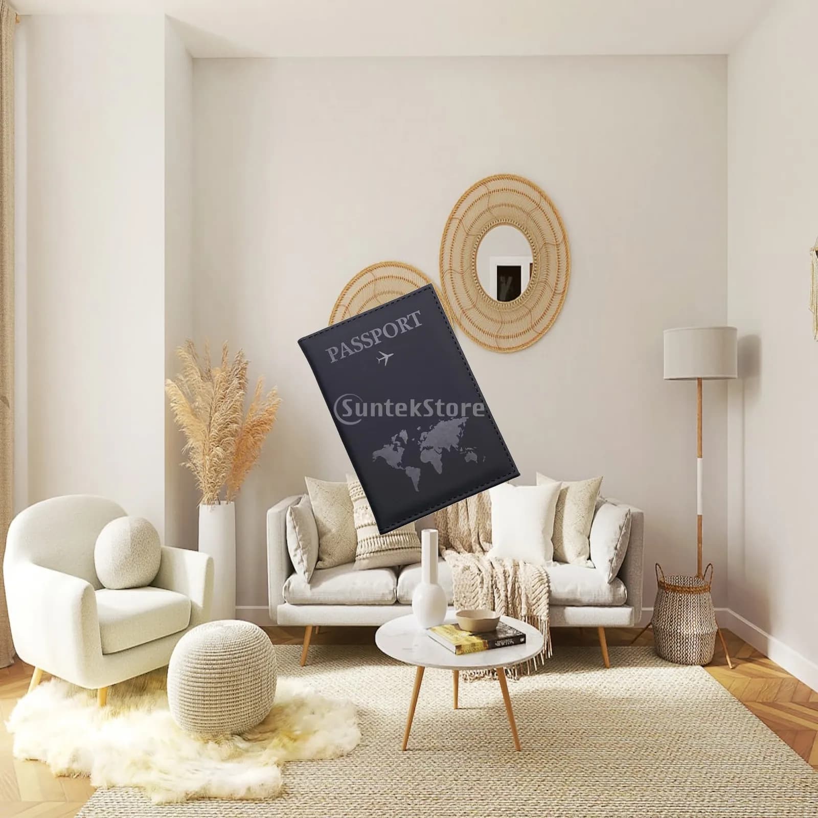 Luxury Passport Holder Cover Passport Bag Organizer ID Card Passport Cover Wallet for Business Travel