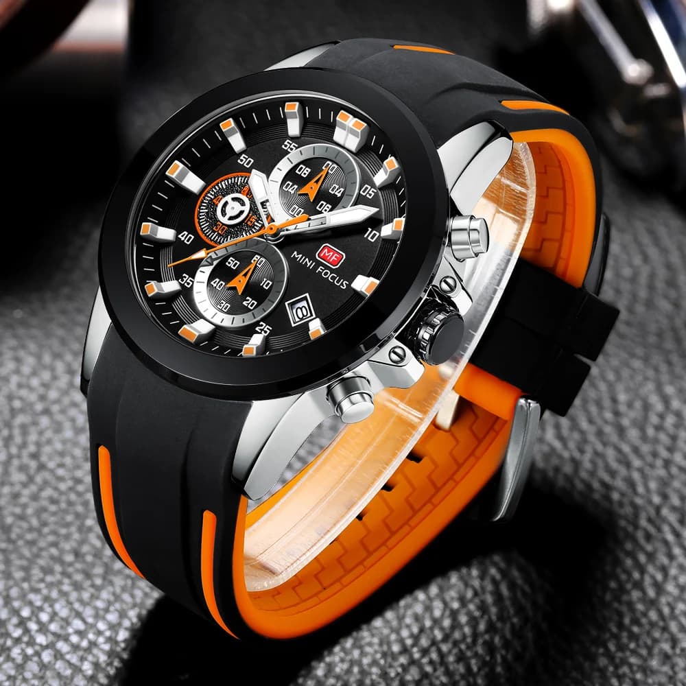 MINI FOCUS orologi da uomo Top Luxury Brand orologio da polso sportivo impermeabile cronografo al quarzo militare genuino Relogio Masculino