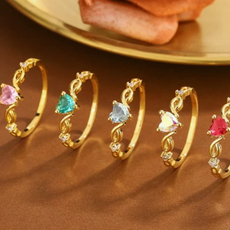 Small Love Banquet Personalized Temperament Zircon Ring Women's Luxury New High End Geometric Elegant Accessories