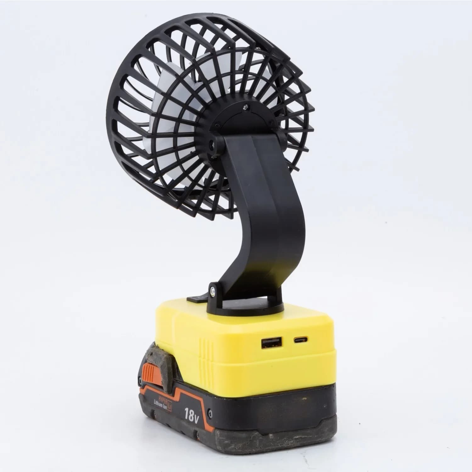 Mini ventilatore palestra officina portatile per Ridgid AEG18/20V adattatore batteria agli ioni di litio senza fili campeggio pesca ventilatore da viaggio (NO batteria)